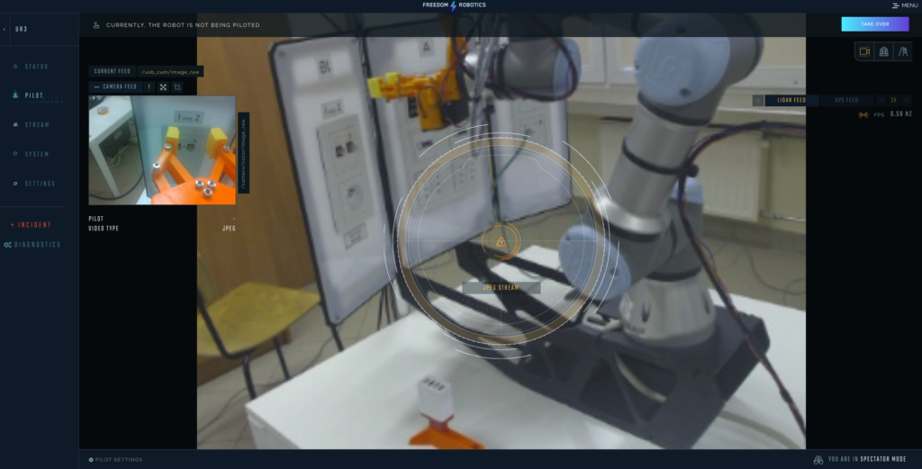 Freedom Robotics pilot view